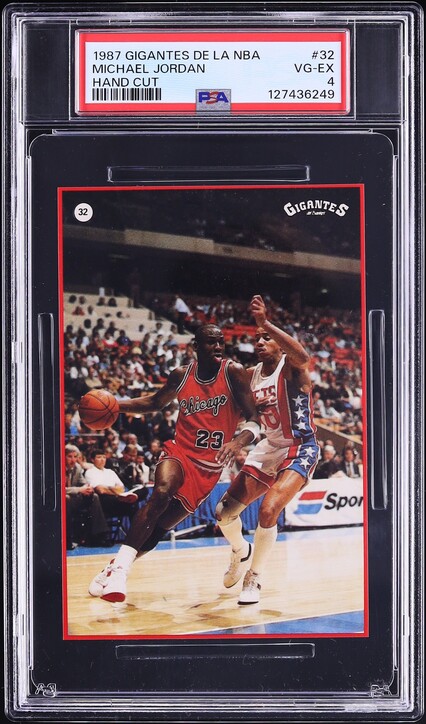1987 Gigantes De La NBA Michael Jordan #32 PSA 4 VGEX
