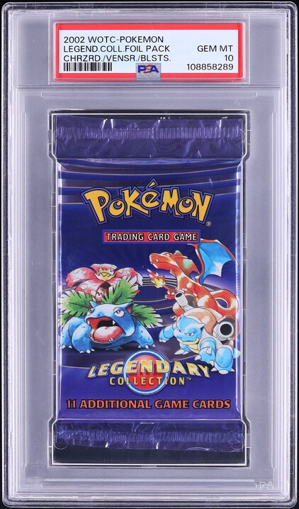 2002 Pokemon Legendary Collection Foil Pack Charizard Venusaur Blastoise  PSA 10 GEM MINT on Fanatics Collect