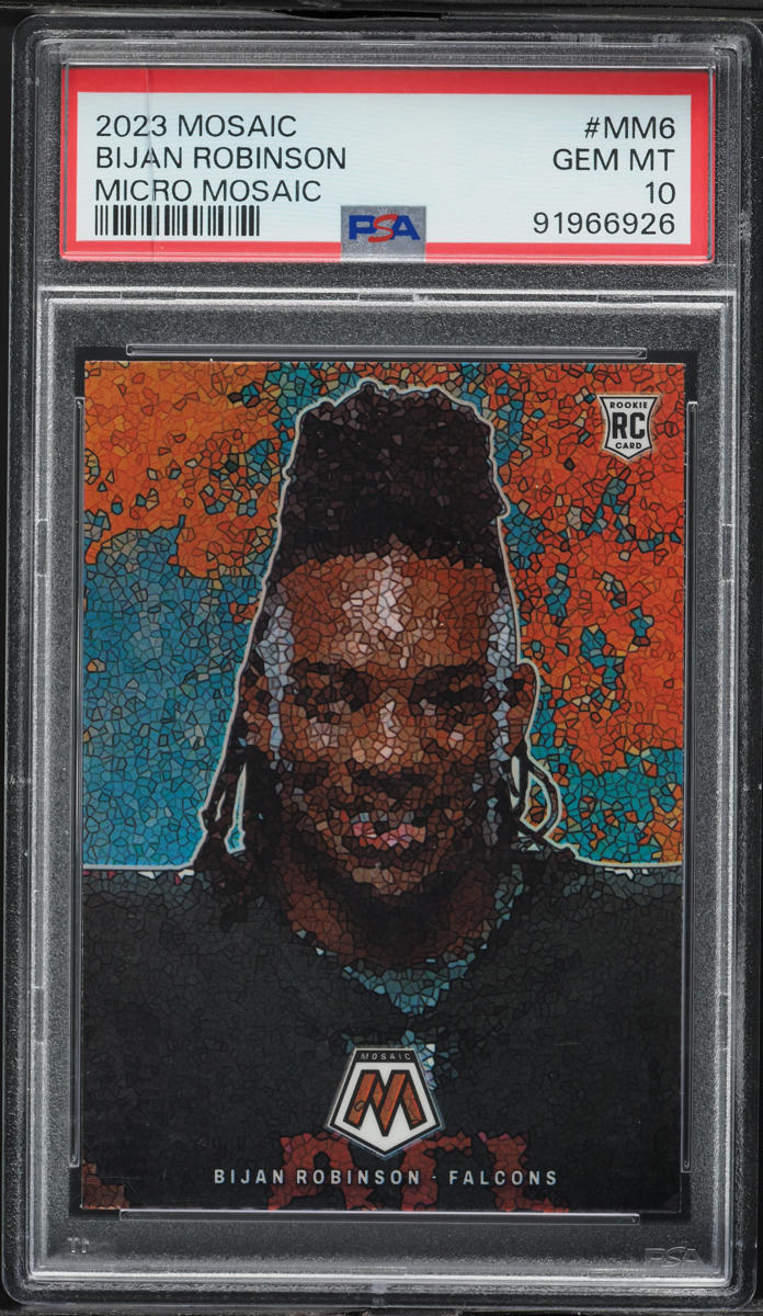 2023 Panini Mosaic Micro Bijan Robinson ROOKIE #MM-6 PSA 10 GEM MINT