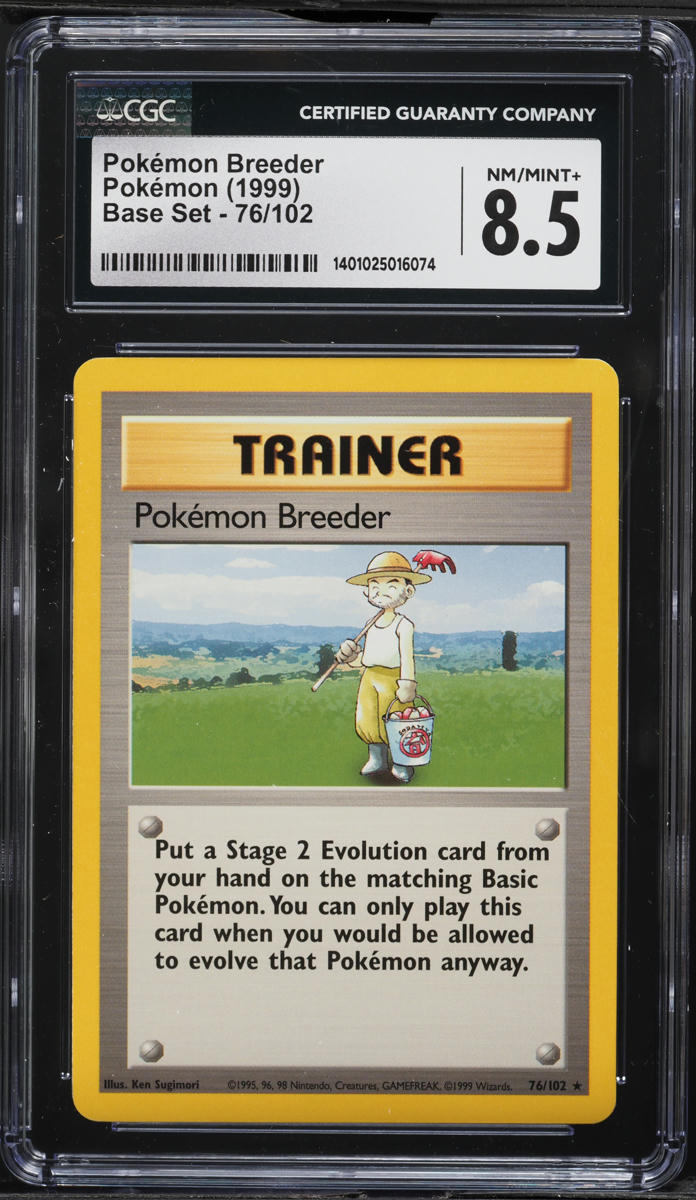 1999 Pokemon Base Set Pokemon Breeder #76 CGC 8.5 NM-MT+