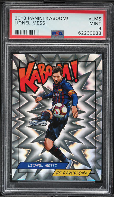 2018 Panini Kaboom! Lionel Messi #K-LMS PSA 9 MINT on Fanatics Collect