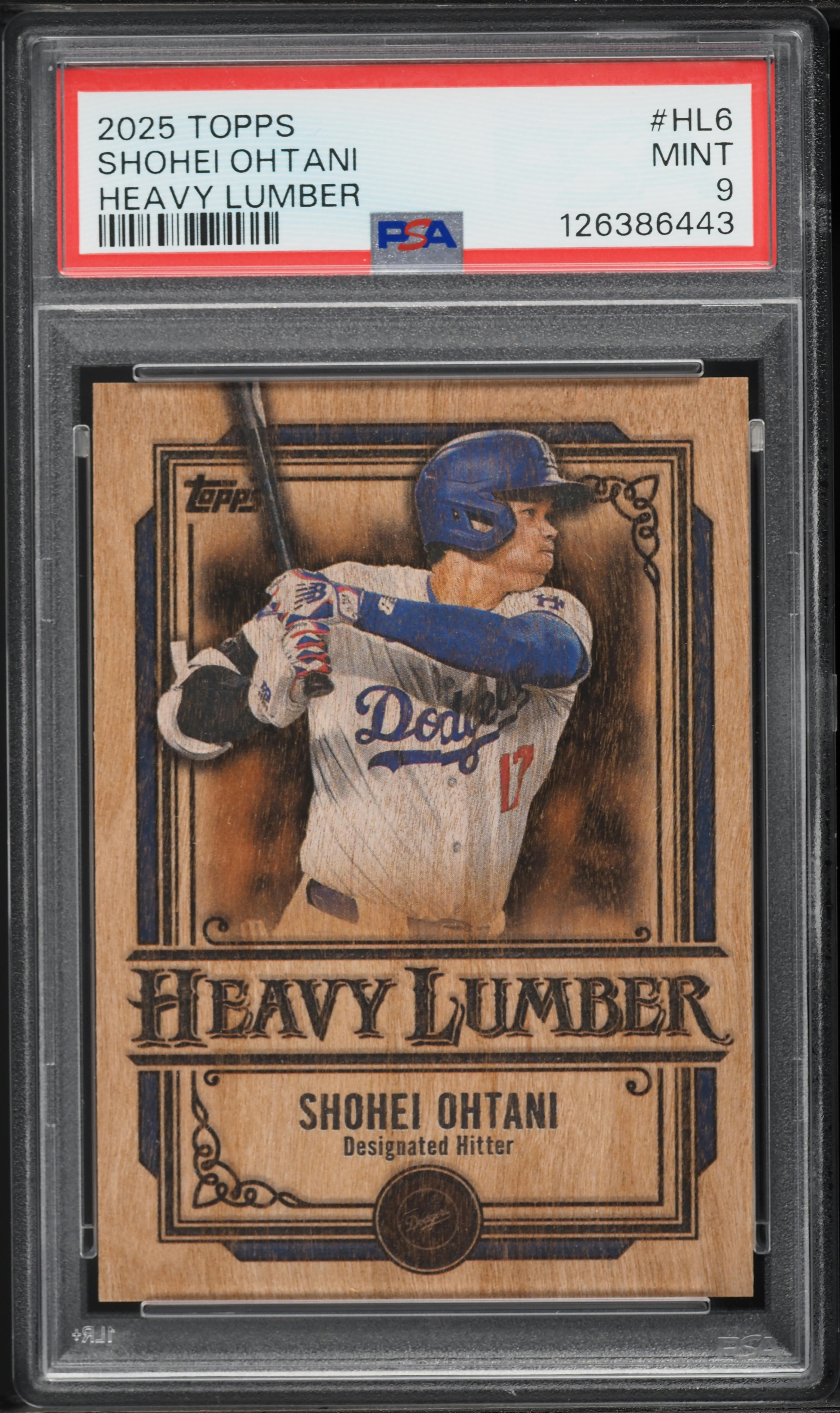 2025 Topps Heavy Lumber Shohei Ohtani #HL-6 PSA 9 MINT on Fanatics