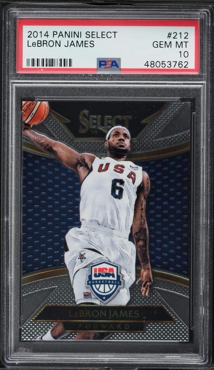 2014 Select Basketball LeBron James #212 PSA 10 GEM MINT