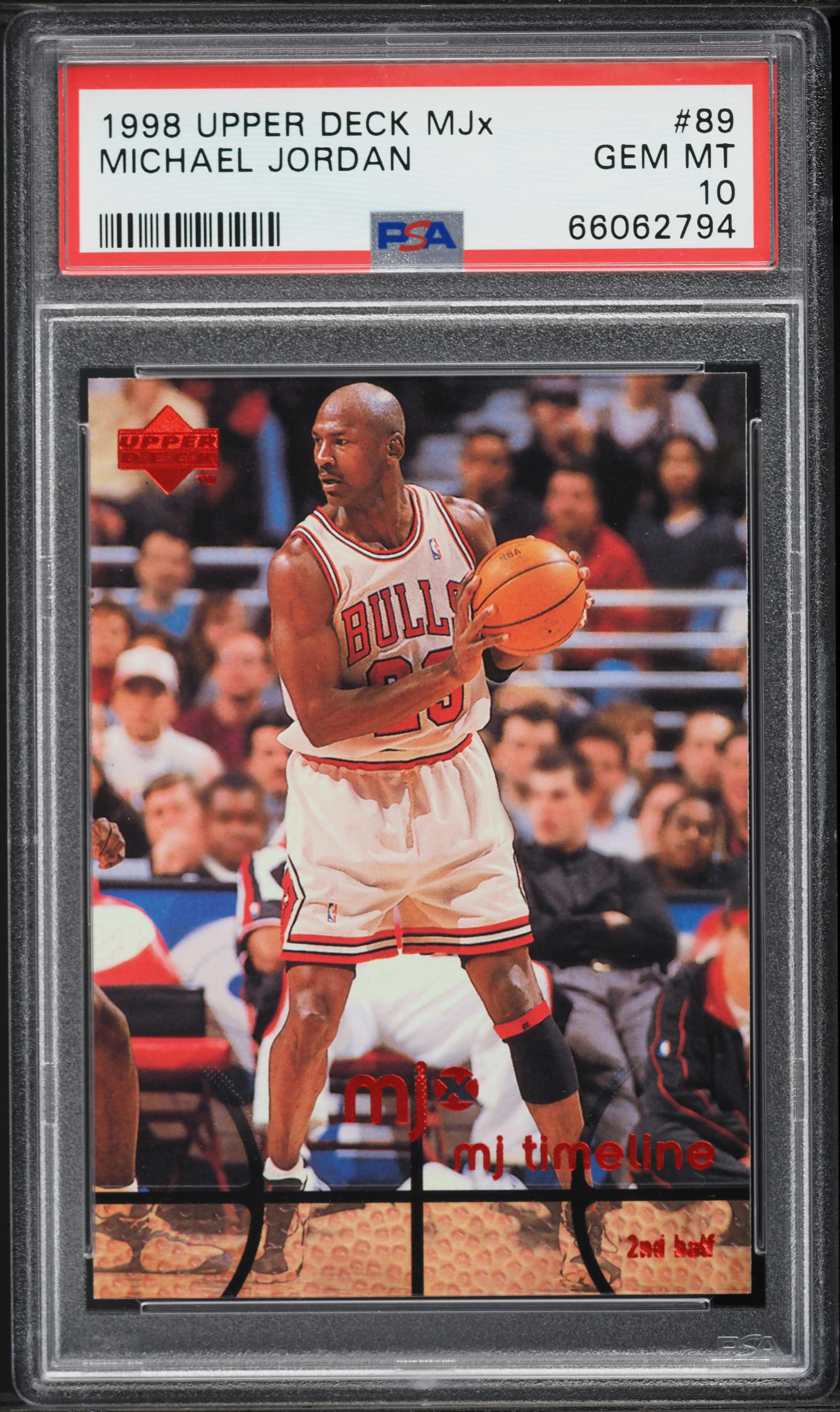 1998レア/100枚限定PSA MICHAEL JORDAN MJx LIVE MICHAEL JORDAN 1998-99 UPPER DECK IONIX MJ HOLOGRFX SP RARE BGS