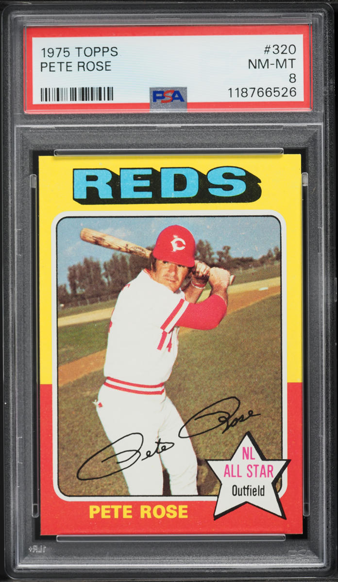 1975 Topps Pete Rose #320 PSA 8 NM-MT