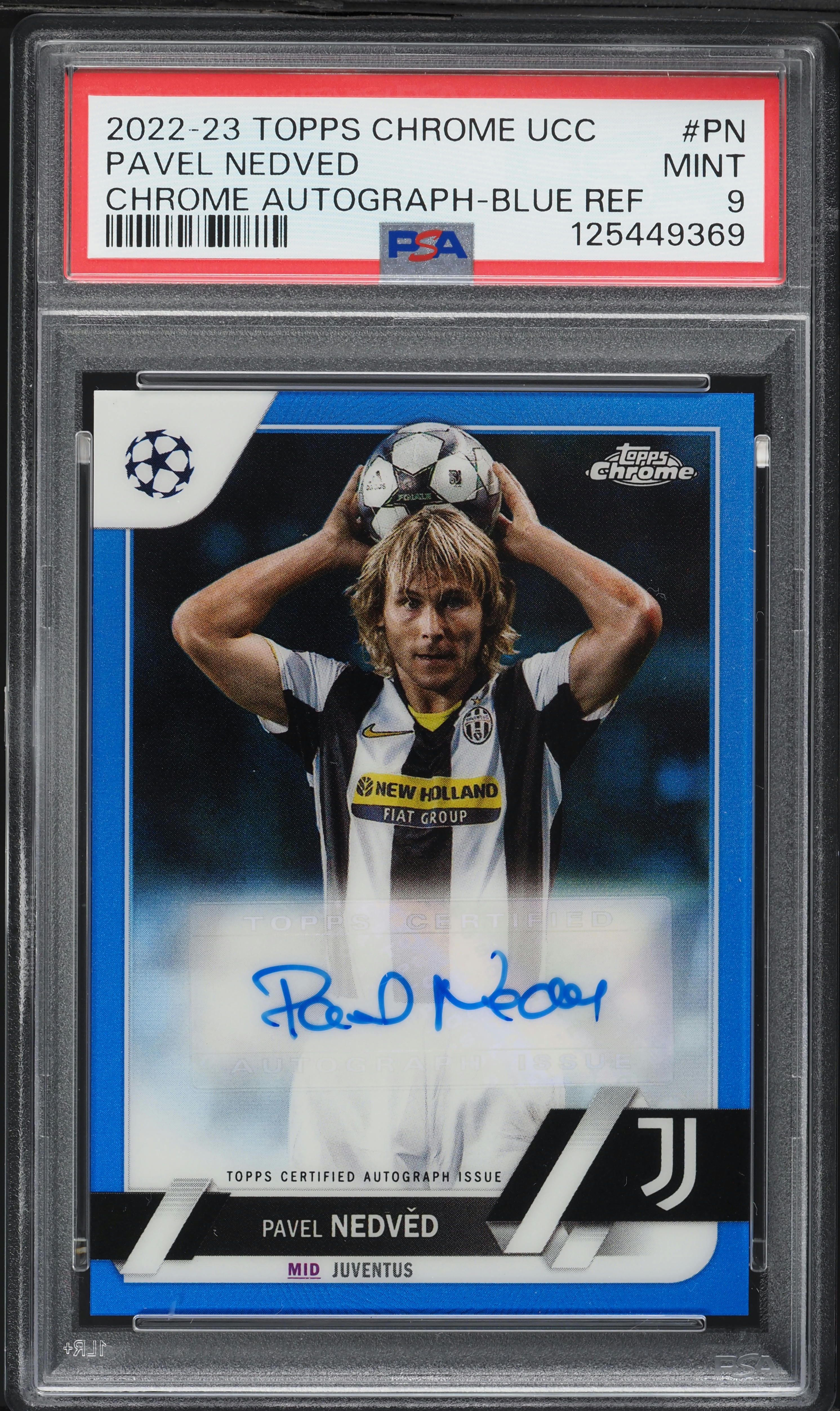 2022 Topps Chrome UEFA Club Competitions Blue Refractor Pavel