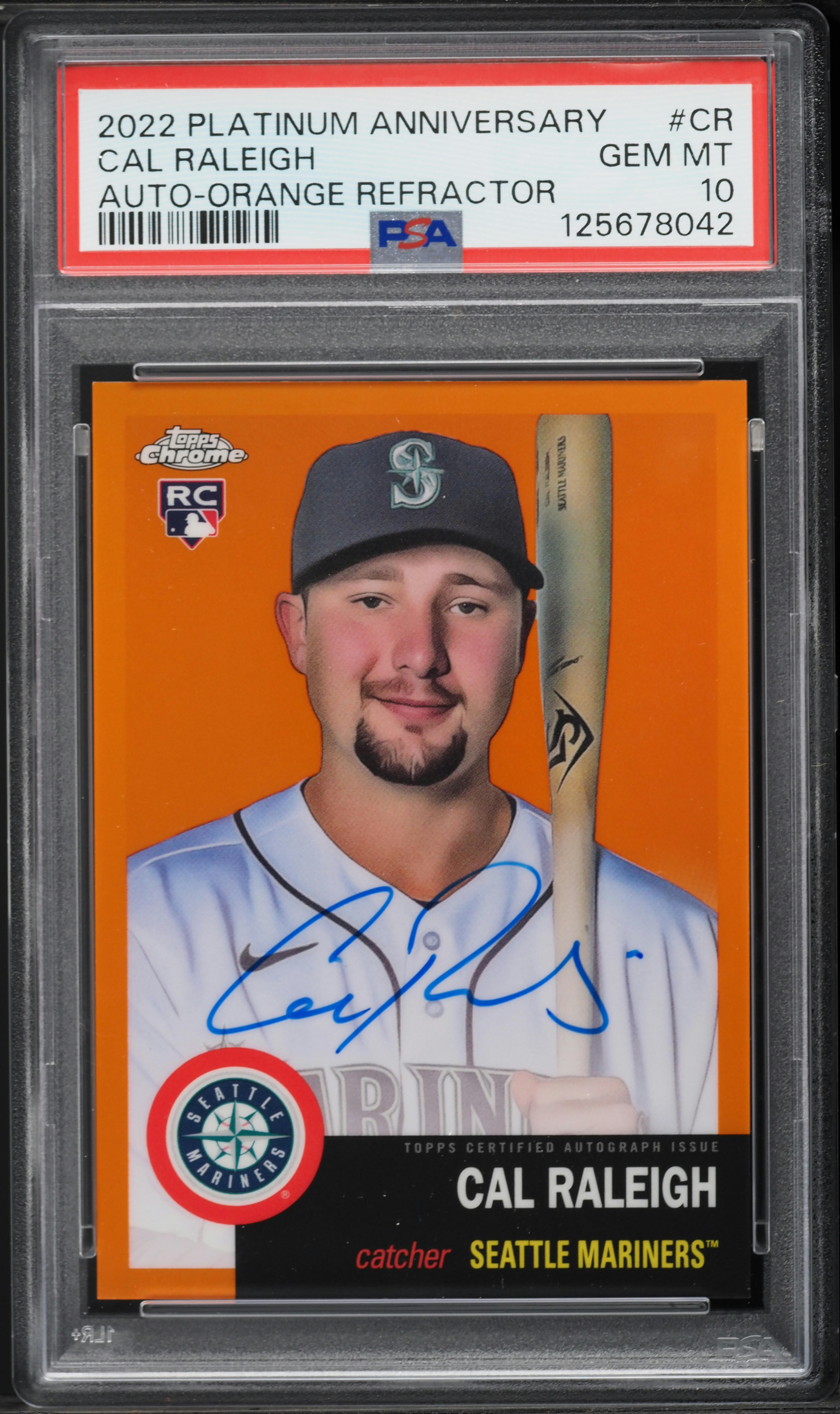 2022 Topps Chrome Platinum Anniversary Orange Refractor Cal 