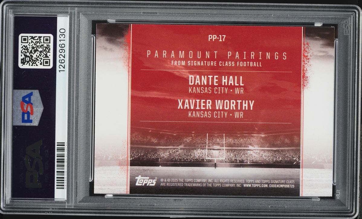 2024 Topps Signature Class Teal Dante Hall Xavier Worthy ROOKIE