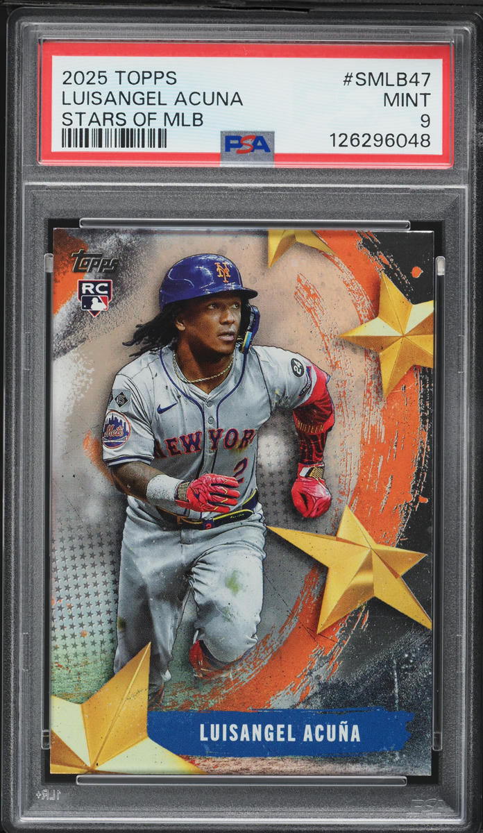 2025 Topps Stars Of MLB Series 2 Luisangel Acuna ROOKIE #SMLB-47 PSA 9 MINT