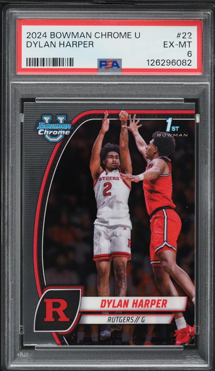 2024 Bowman Chrome University Dylan Harper #22 PSA 6 EXMT