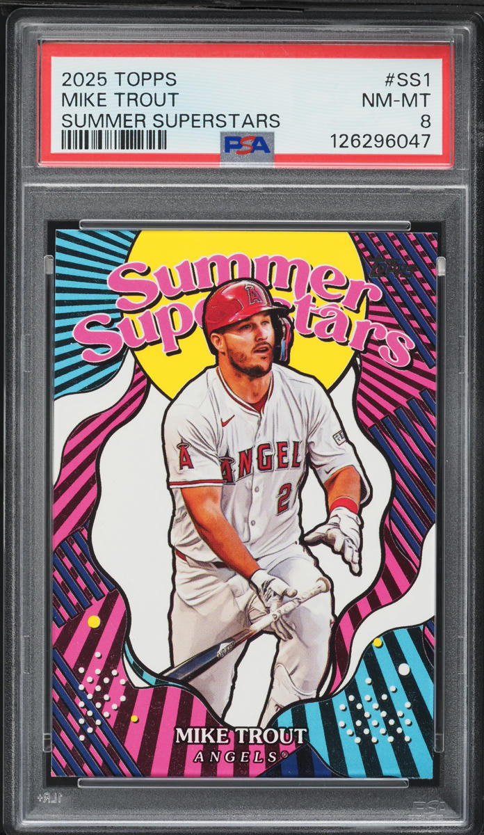 2025 Topps Summer Superstars Mike Trout #SS-1 PSA 8 NM-MT
