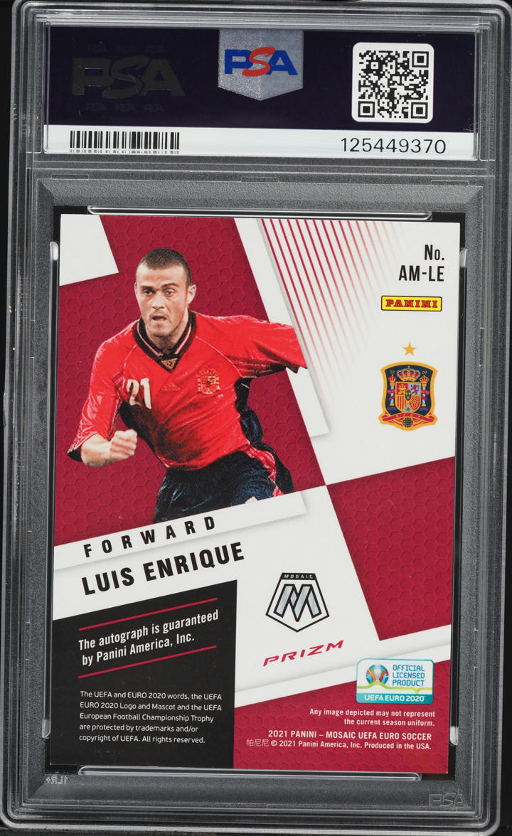 2020 Panini Mosaic UEFA Euro '20 Mosaic Circles Luis Enrique AUTO
