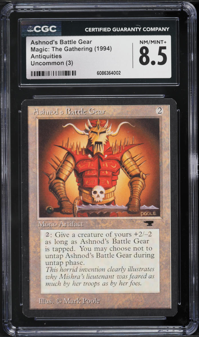 1994 Magic The Gathering MTG Antiquities Ashnod's Battle Gear CGC 8.5  NM-MT+ on Fanatics Collect