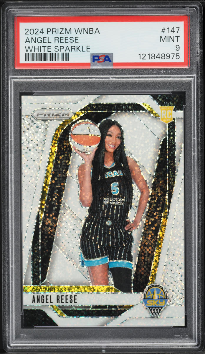 2024 Panini Prizm WNBA White Sparkle Angel Reese ROOKIE #147 PSA 9 MINT