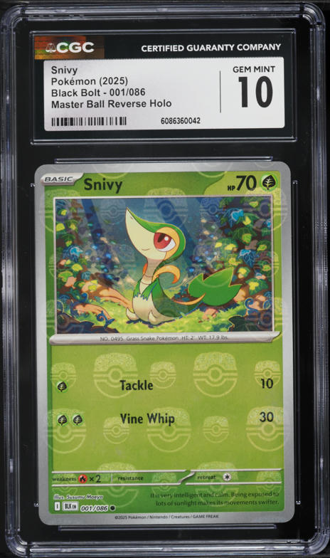 2025 Pokemon Japanese SV Black Bolt Art Rare Snivy #087 PSA 10 GEM
