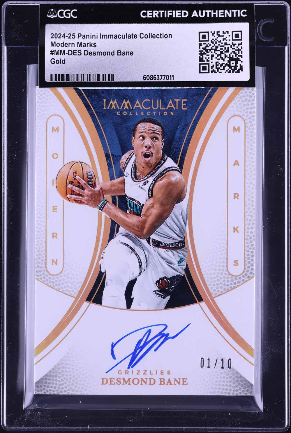 2024 Panini Immaculate Collection Modern Marks Gold Desmond Bane