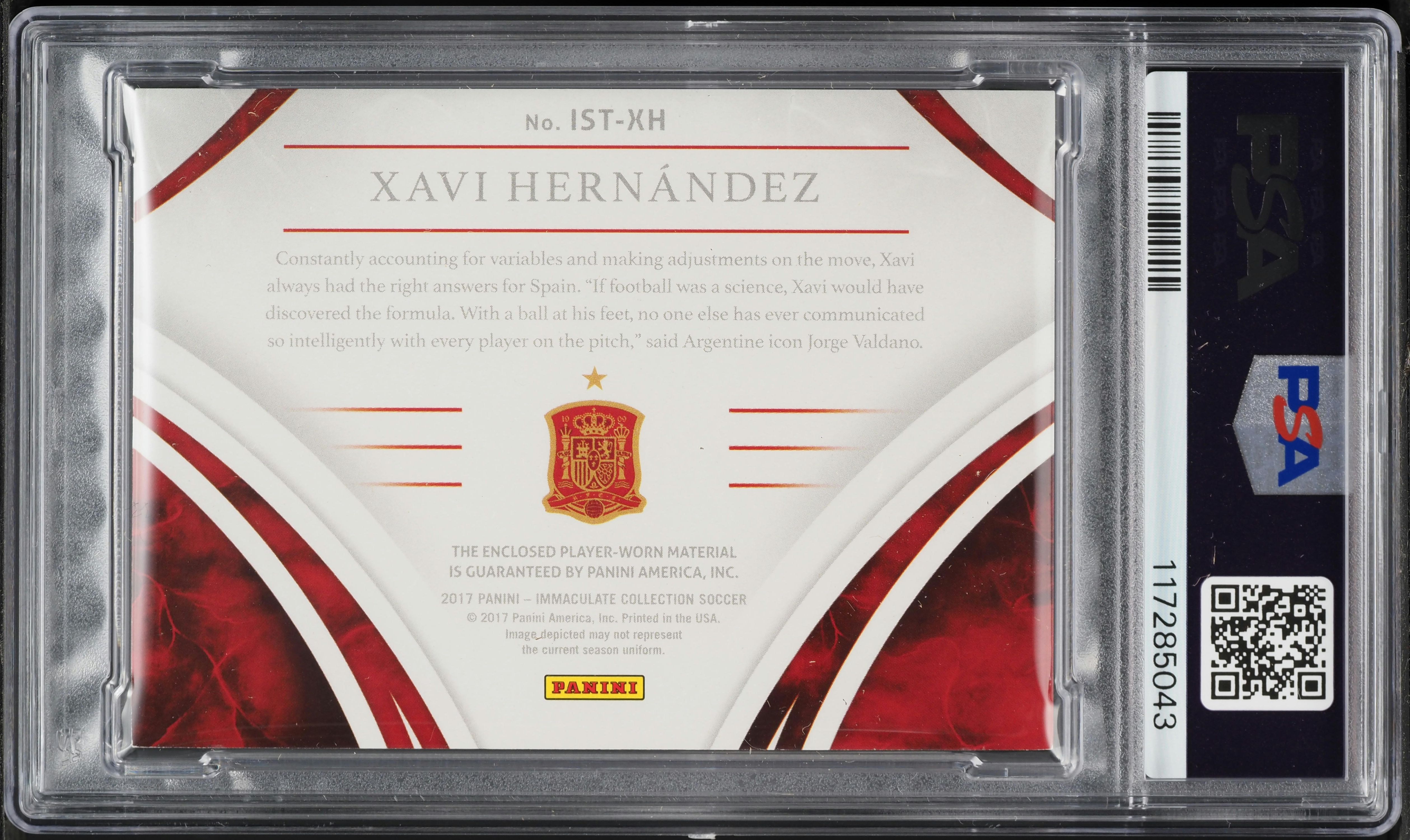 直筆サインカード】バルセロナ xavi immaculate auto Xavi Hernandez 