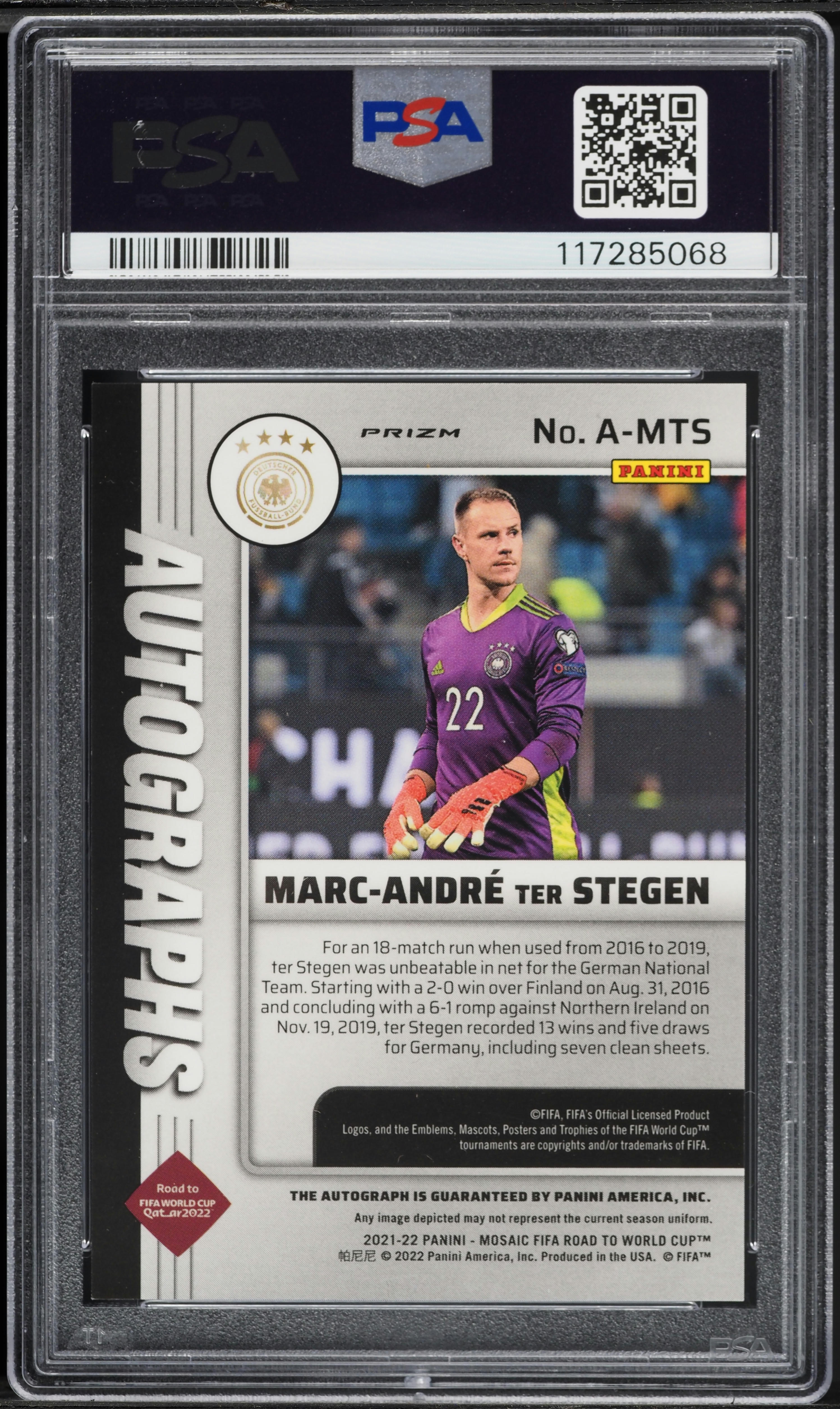 2021 Panini Mosaic FIFA Road To World Cup Marc-Andre Ter Stegen