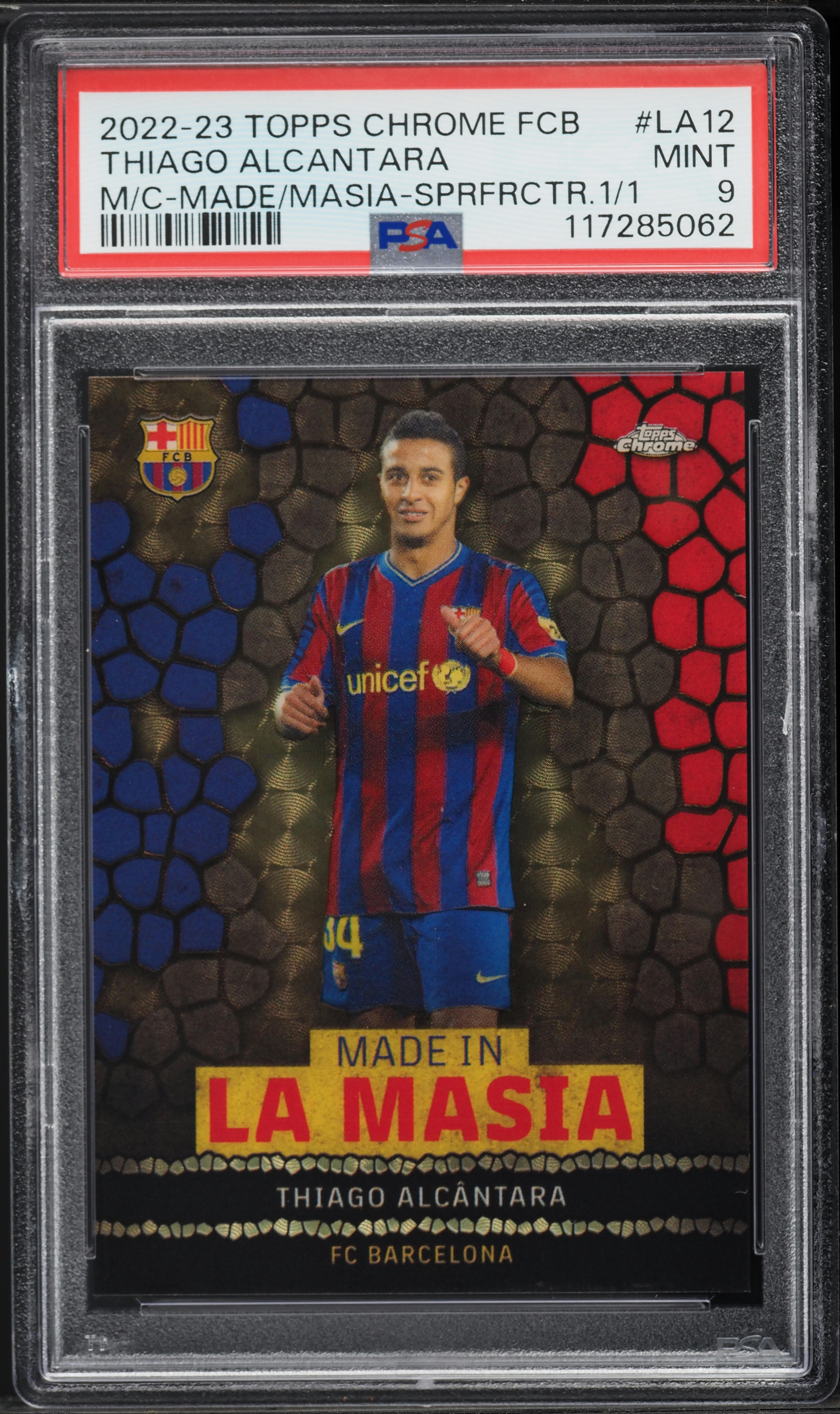 2022 Topps Chrome FC Barcelona MC Made La Masia Superfractor