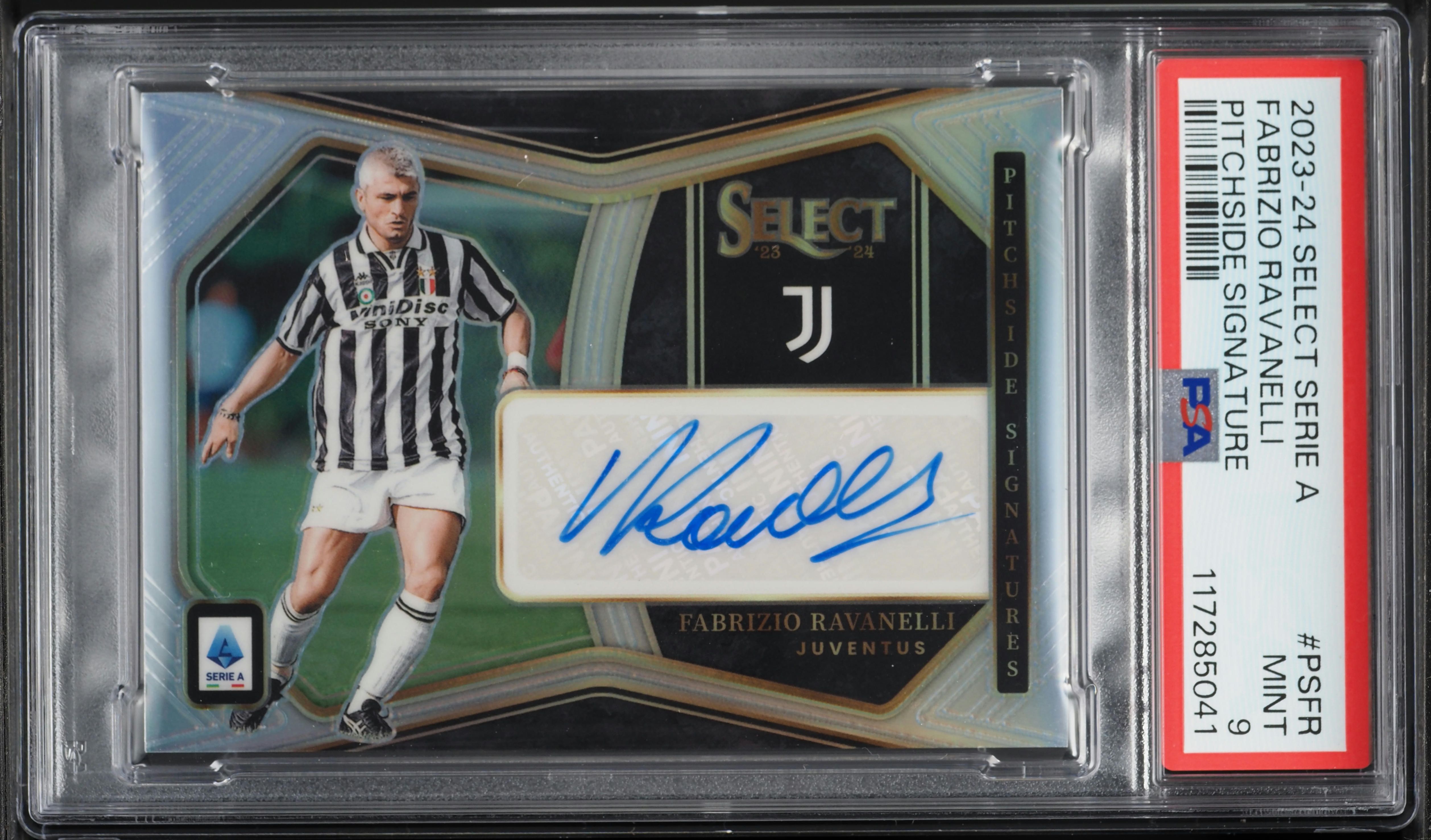 2023 Select Serie A Pitchside Fabrizio Ravanelli AUTO #PS-FR PSA 9