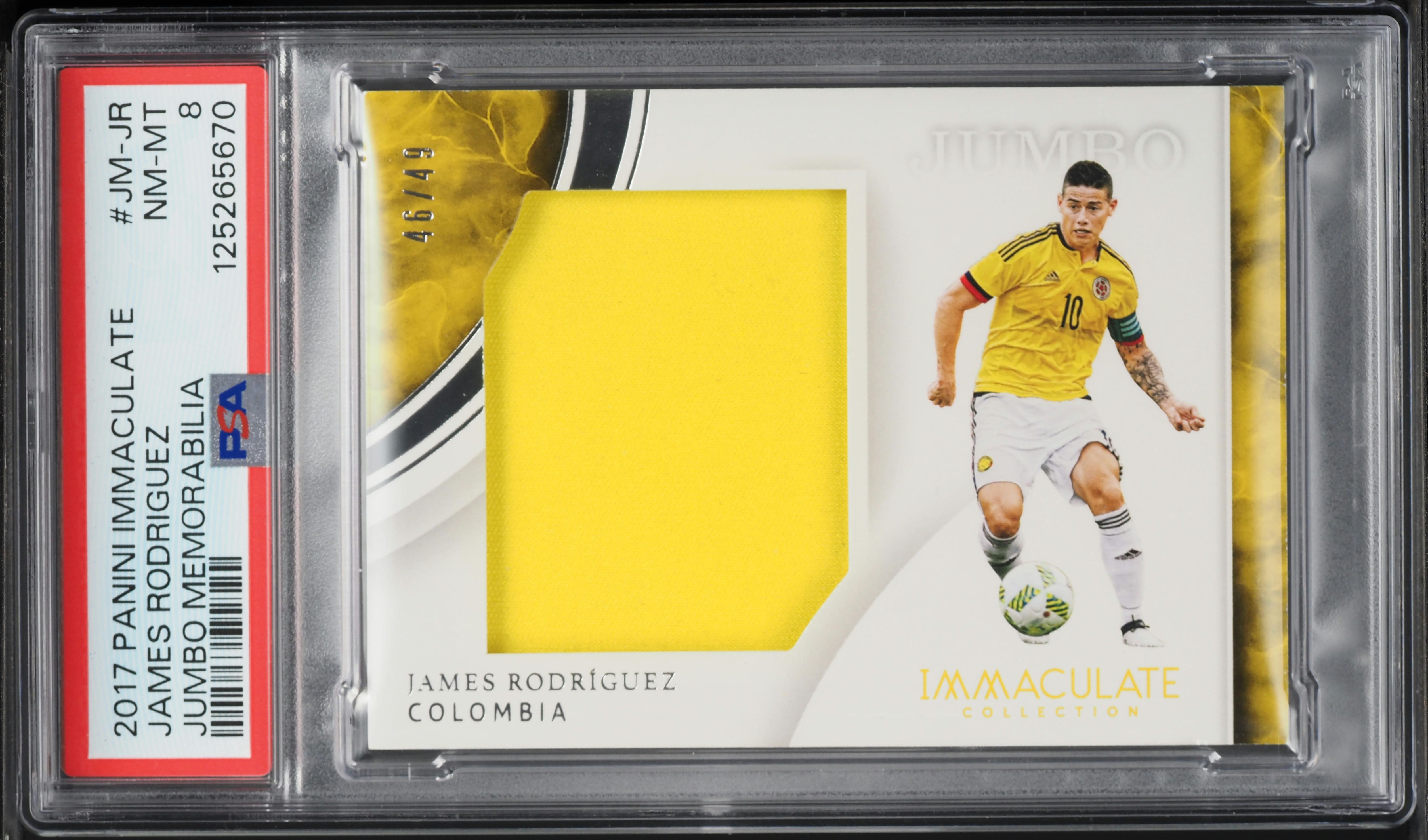 2017 Immaculate Collection Jumbo James Rodriguez PATCH /49 #JM-JR