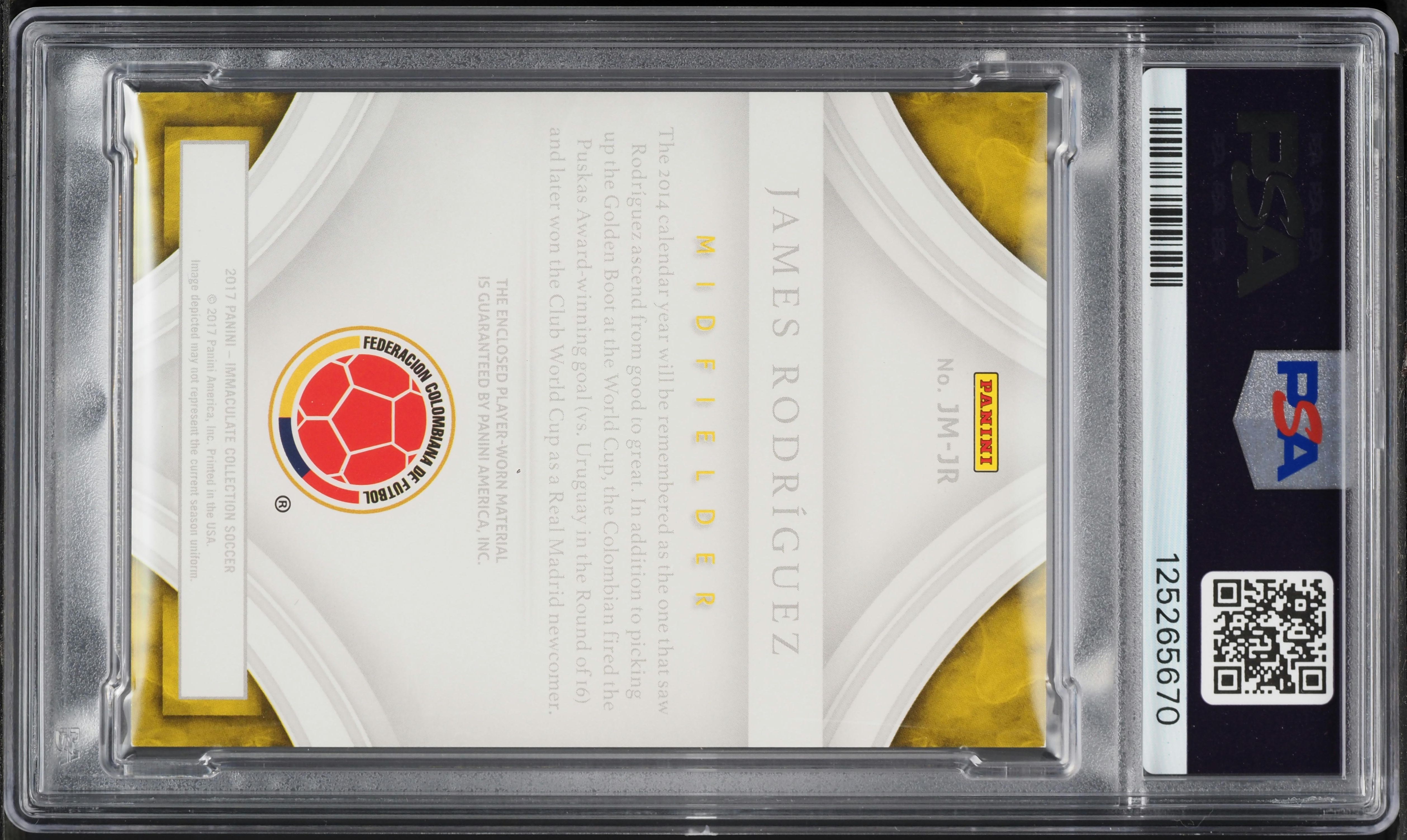 Y*i様 panini immaculate 2017 ケングリフィーjr&プホ 2017 Immaculate Collection Jumbo James Rodriguez PATCH /49 #JM-JR