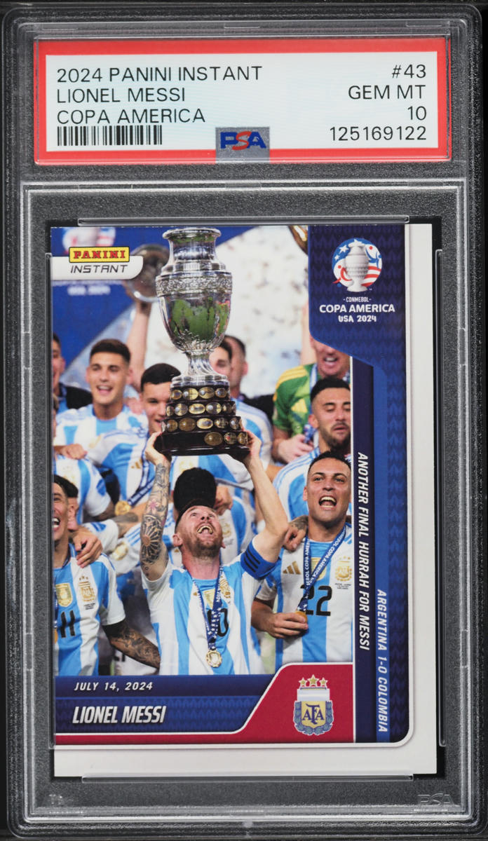 2024 Panini Instant Copa America Lionel Messi /12674 #43 PSA 10 GEM MINT