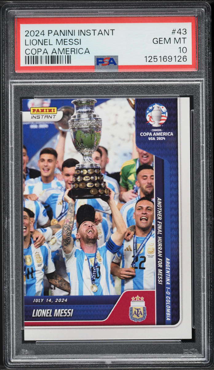 2024 Panini Instant Copa America Lionel Messi /12674 #43 PSA 10 GEM MINT
