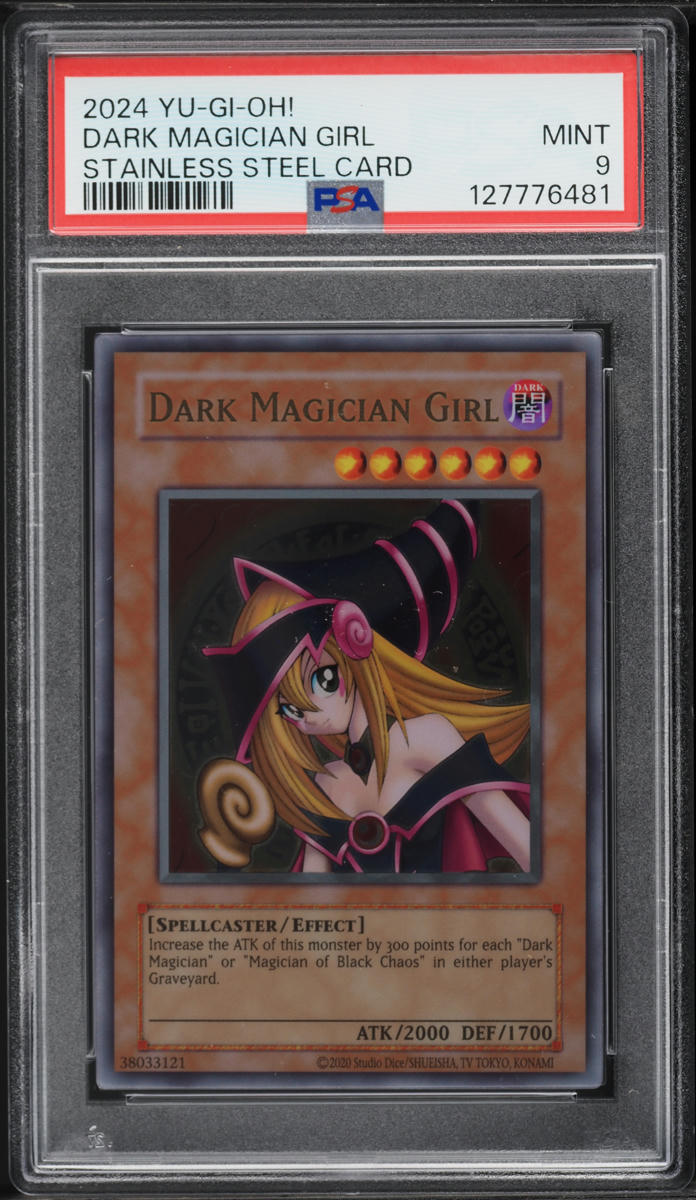 2024 Yu-Gi-Oh! Stainless Steel Dark Magician Girl PSA 9 MINT on Fanatics  Collect