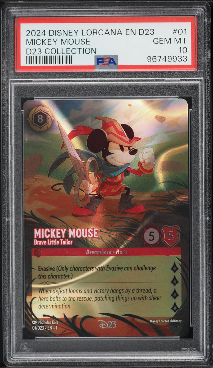Disney ディズニー ロルカナ ミッキー / D23 プロモ PSA 10 2024 Disney Lorcana Promo D23 Collection Mickey Mouse Brave Little