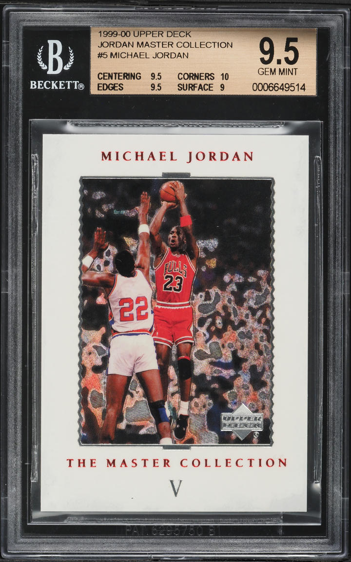 1999 Upper Deck Jordan Master Collection Michael Jordan #5 BGS 9.5 GEM MINT