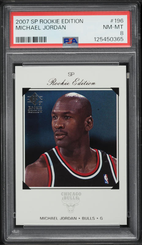 2007 SP Rookie Edition Michael Jordan #196 PSA 8 NM-MT on Fanatics