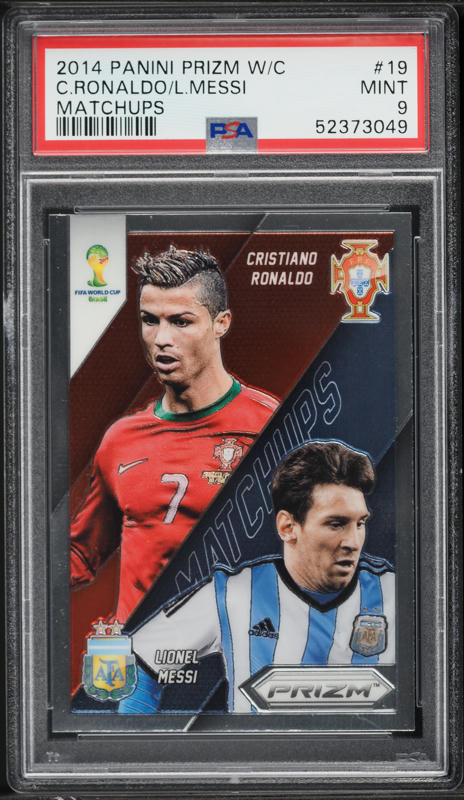 2014 Panini Prizm World Cup Matchups Cristiano Ronaldo Lionel