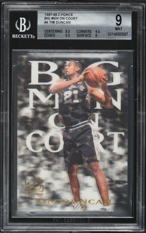 1997 Skybox Z-Force Big Men On Court Michael Jordan #9 BGS 10