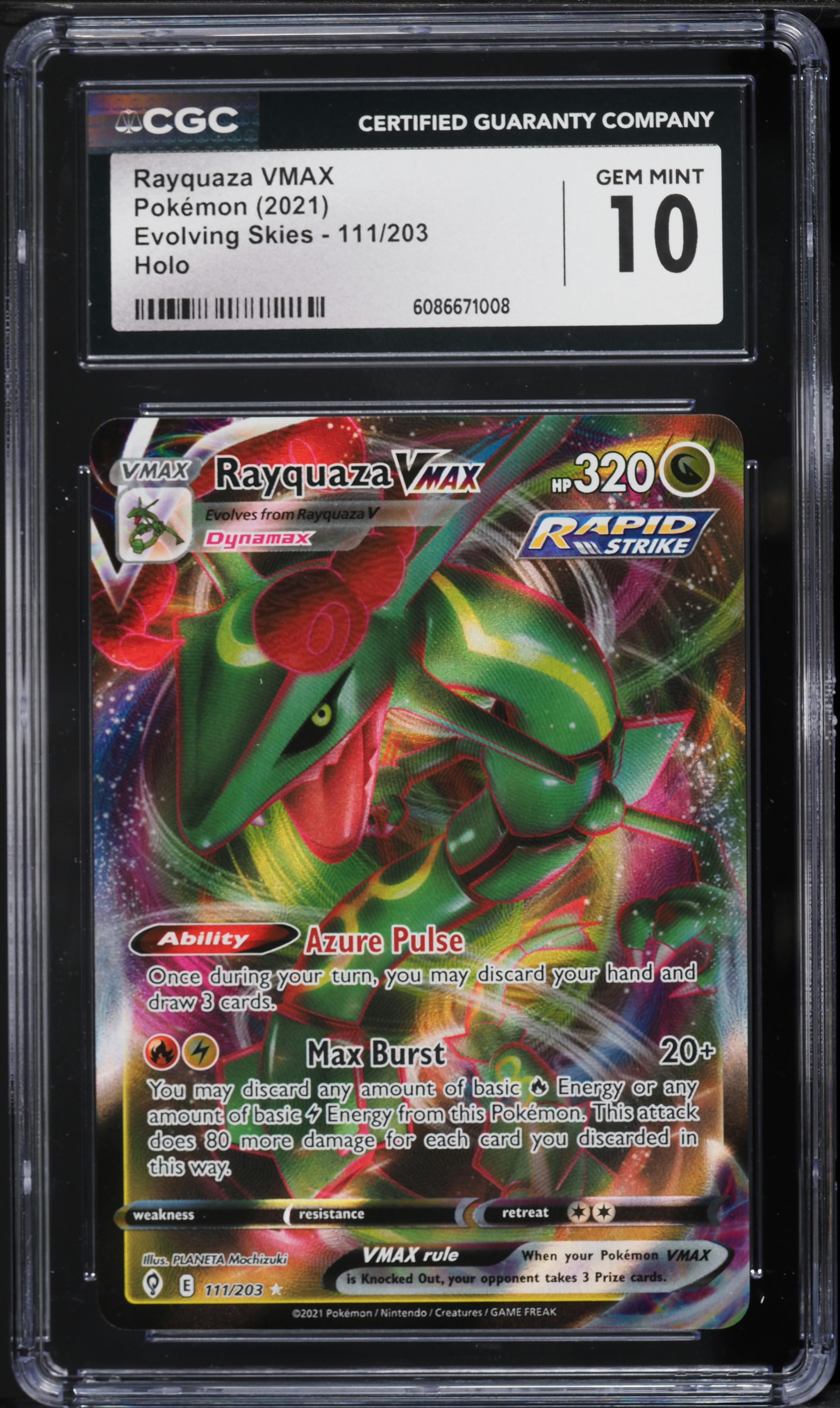legendary rayquaza pokemon card Pokémon card PSA 10 Rayquaza Vmax Hyper 83/67 Blue Sky Stream JAP – Pika  Japan Cards