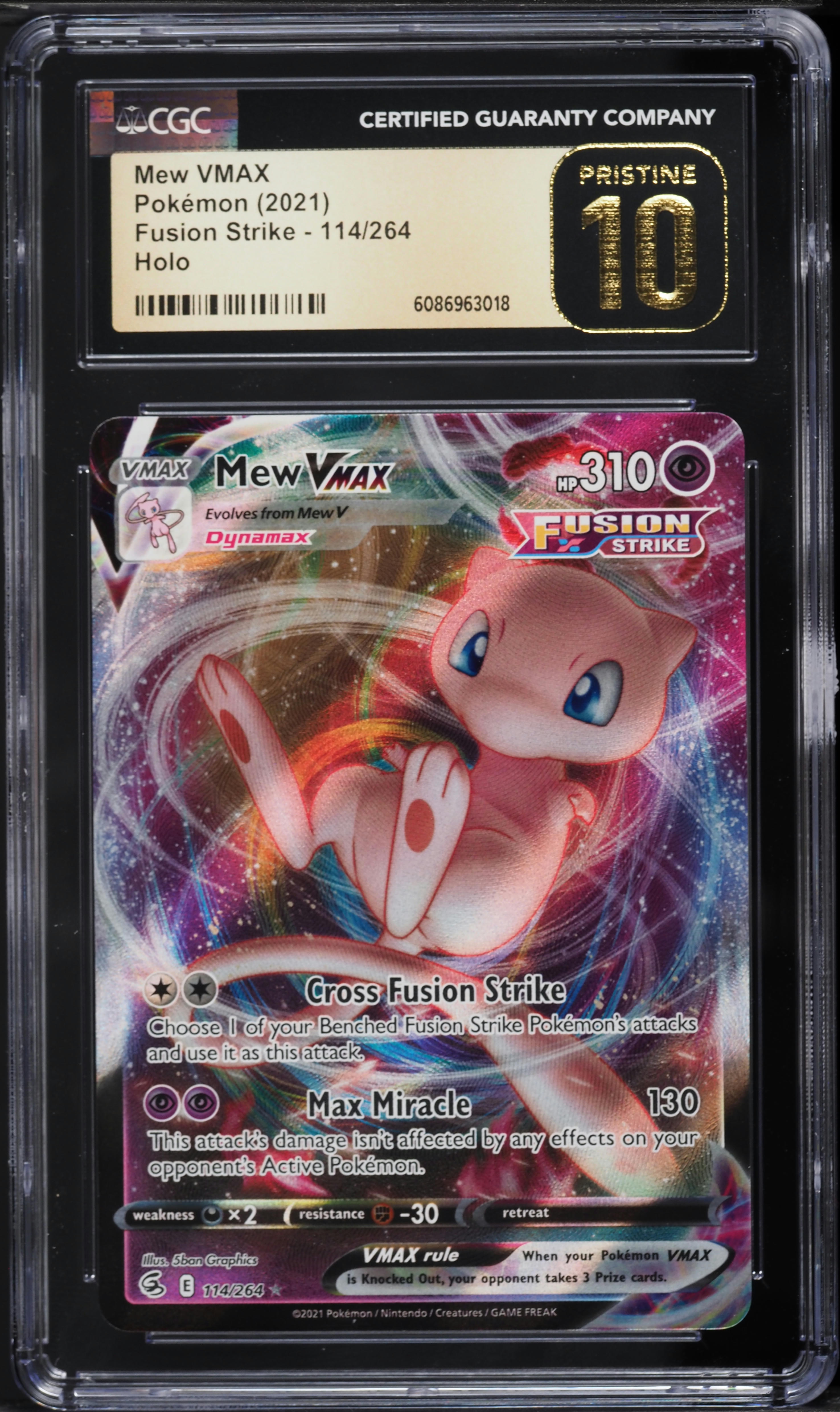 mew vmax pokemon card 2021 Full Art [2] Cross Fusion Strike Choose 1 of your Benched Fusion Strike Pokmons attacks and use it as this attack 2021 Pokemon Sword & Shield