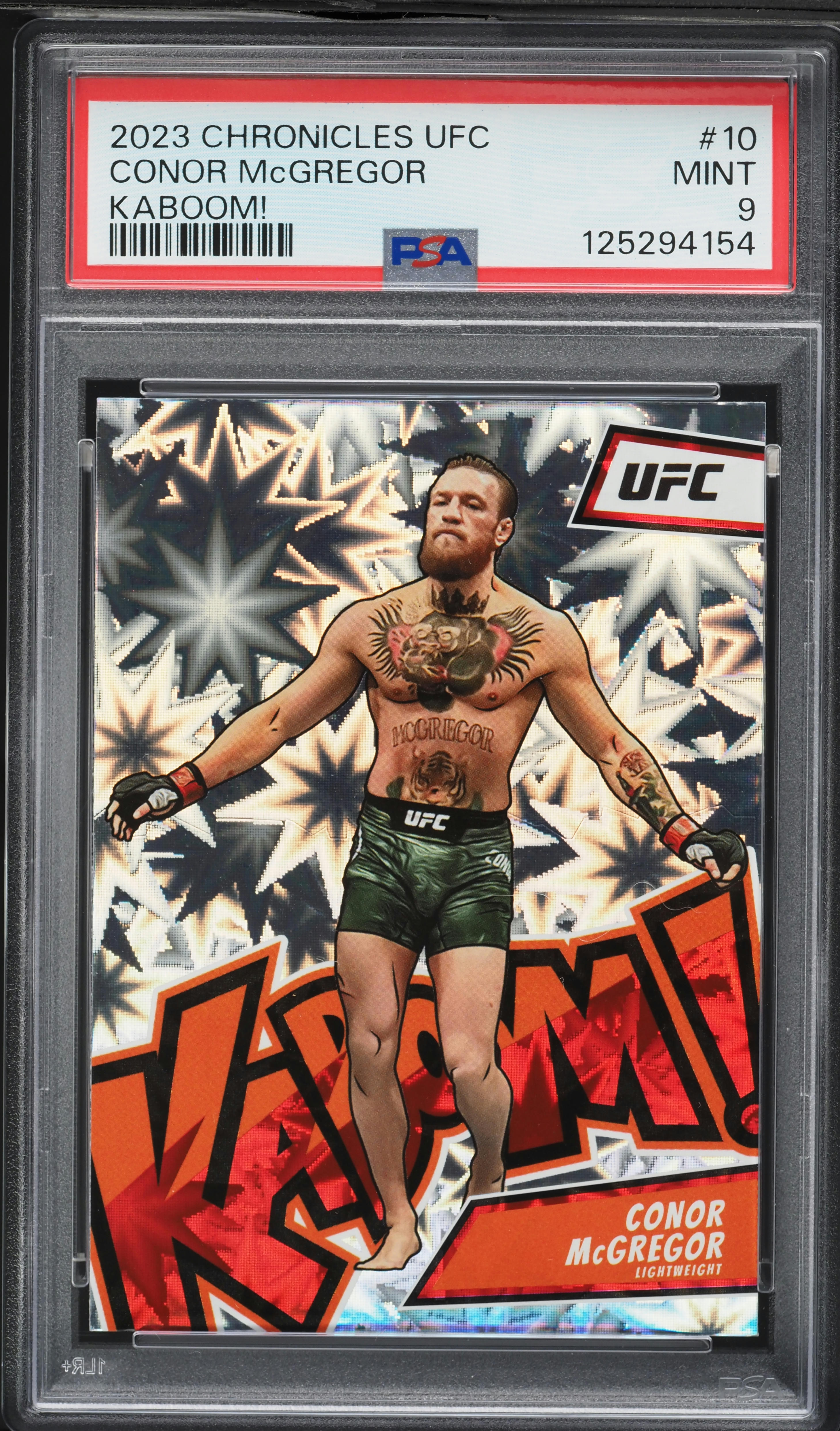 2023 Panini Chronicles UFC Kaboom! Conor McGregor #10 PSA 9 MINT