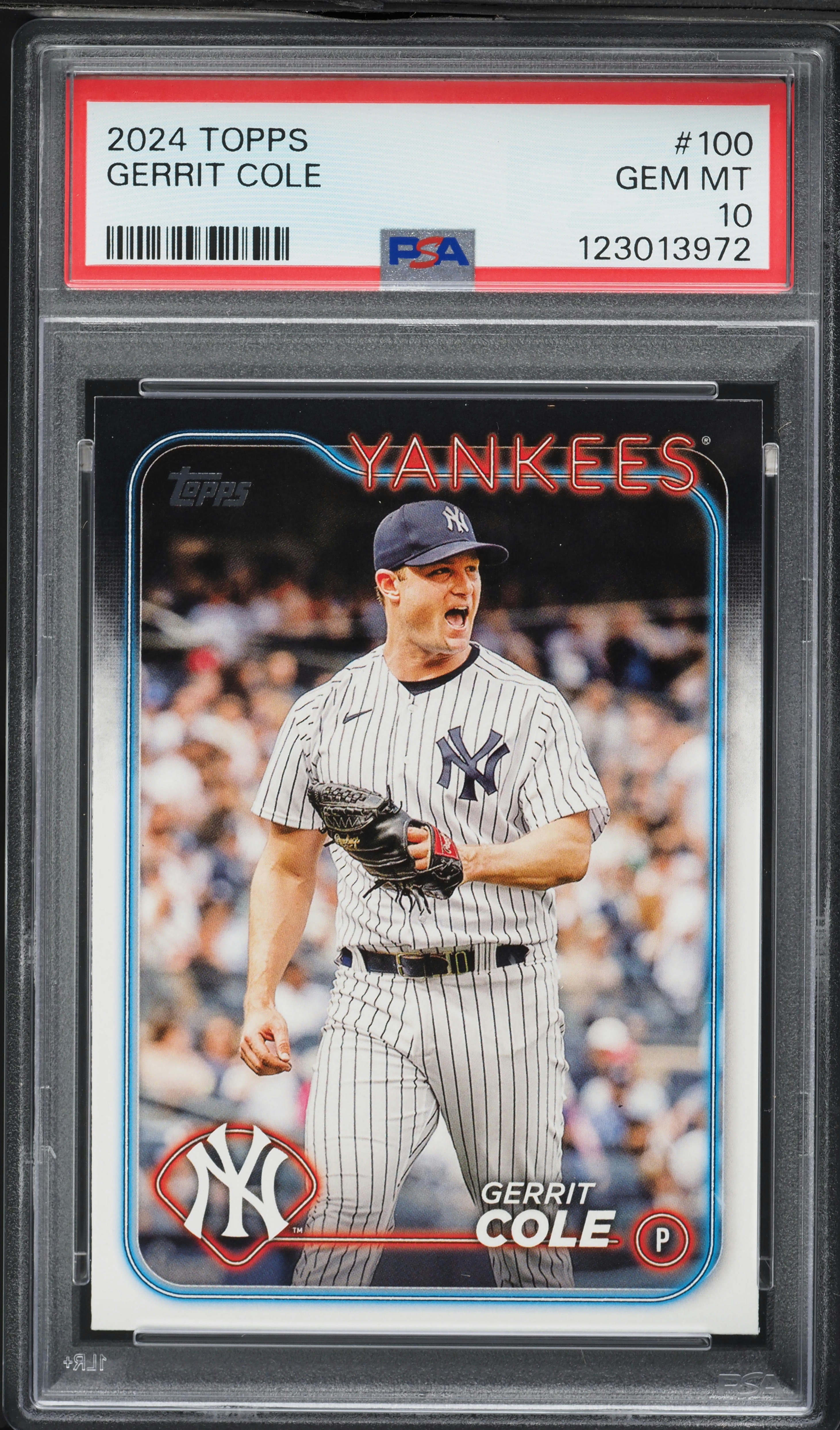 2024 Topps Gerrit Cole #100 PSA 10 GEM MINT on Fanatics Collect