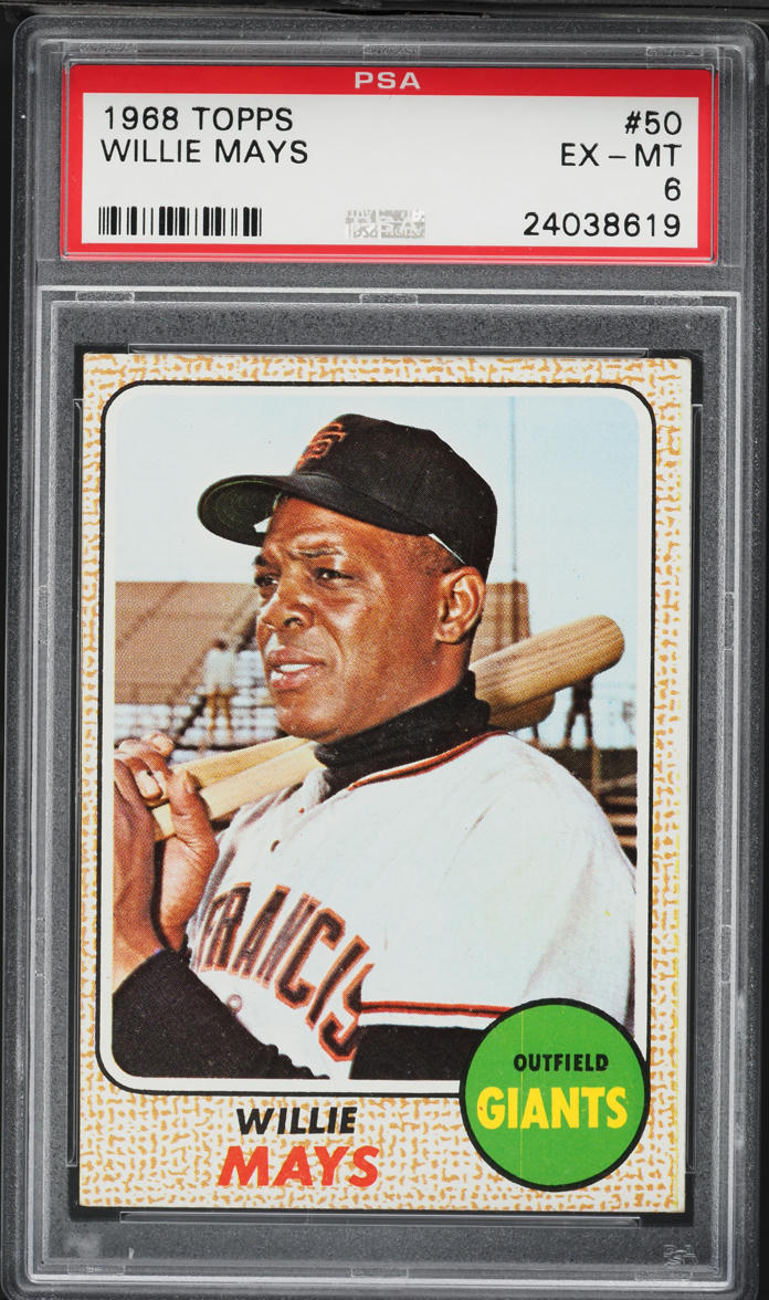 1968 Topps Willie Mays #50 PSA 6 EXMT
