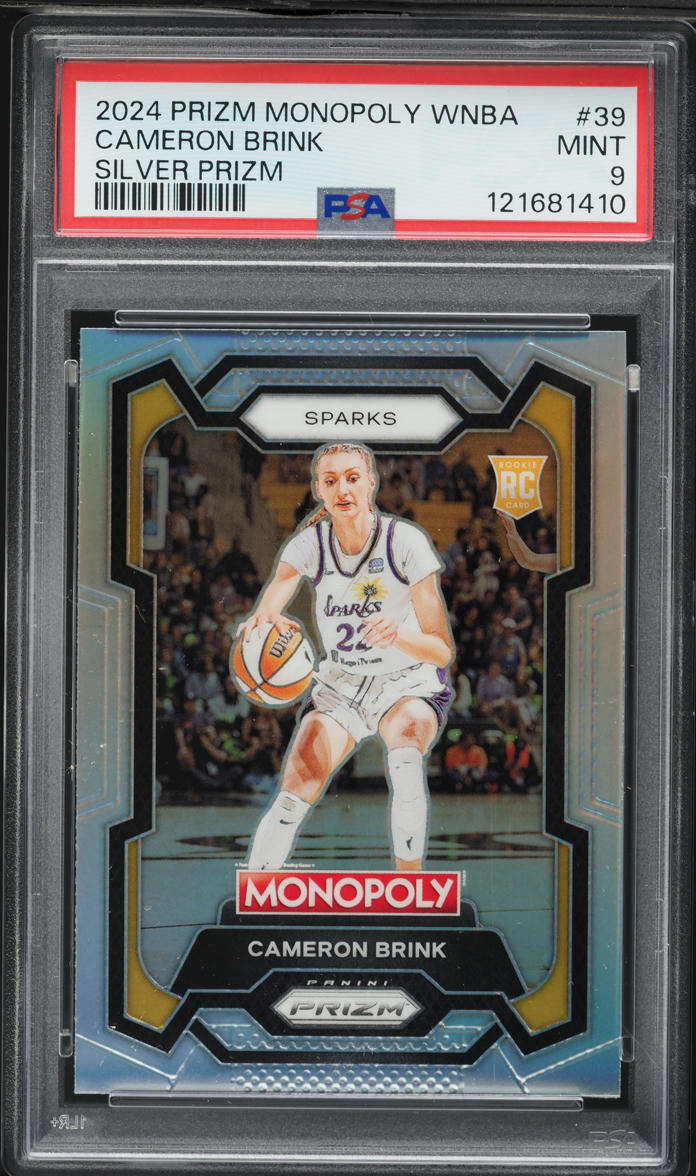 2024 Panini Prizm Monopoly WNBA Silver Cameron Brink ROOKIE #39 PSA 9 MINT