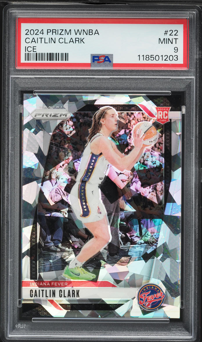 2024 Panini Prizm WNBA Ice Caitlin Clark ROOKIE #22 PSA 9 MINT