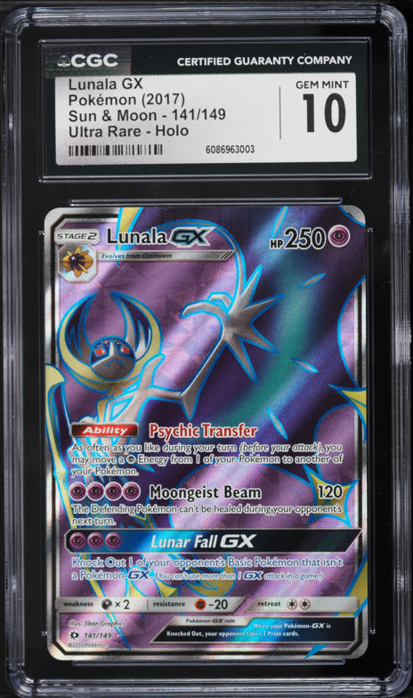 lunala gx pokemon card Pokemon Lunala GX Promo Jumbo Card 66/149 2016 Sun And Moon NM