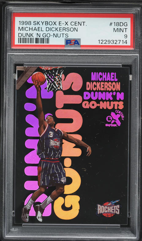 その他 1998 SkyBox E-X Century - Dunk'N Go-Nuts 1998 Skybox E-X Century Dunk 'N Go-Nuts Michael Dickerson ROOKIE