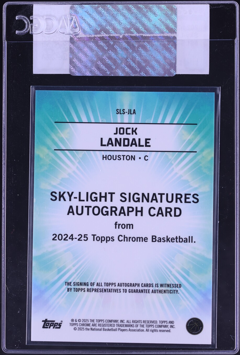 2024 Topps Chrome Sky-Light Signatures Jock Landale AUTO #SLS-JLA