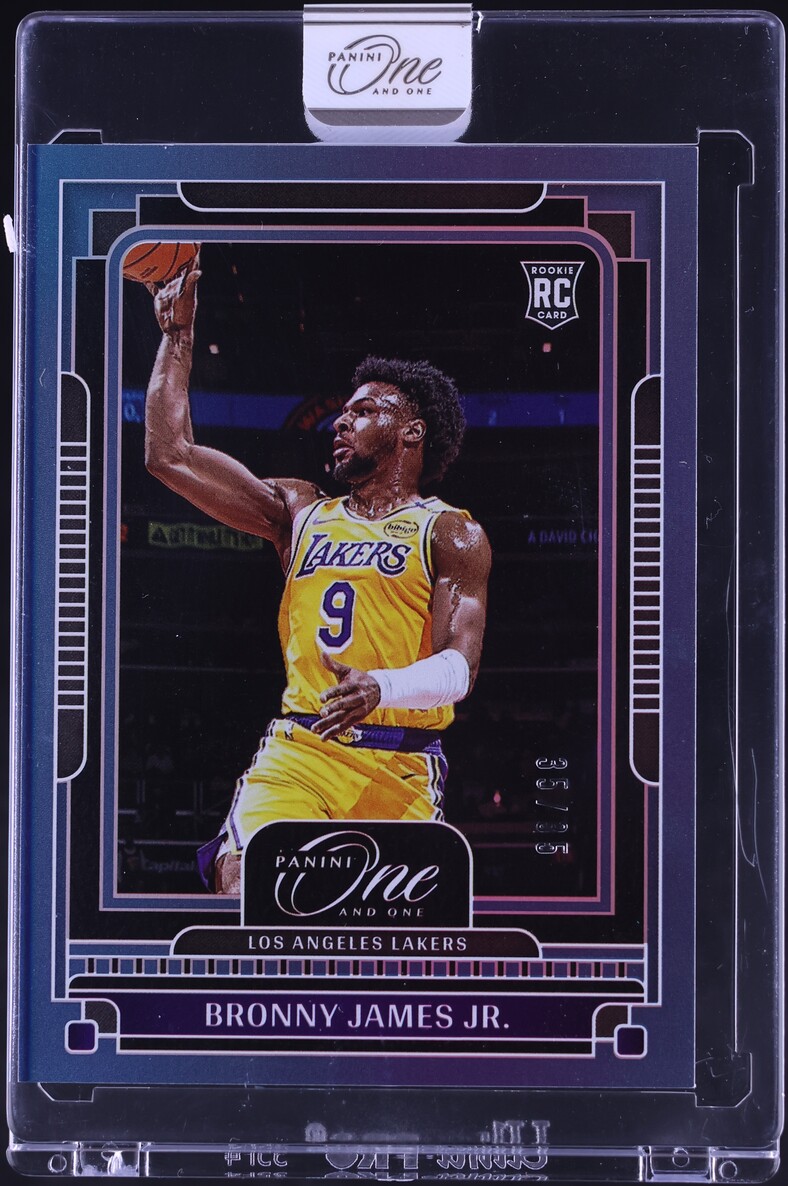 2024 Panini One And One Blue Bronny James Jr. ROOKIE 35/35 #108