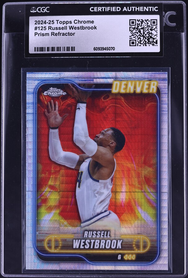 2021 Select Conocurse Zebra Prizm Russell Westbrook #54 PSA 10 GEM