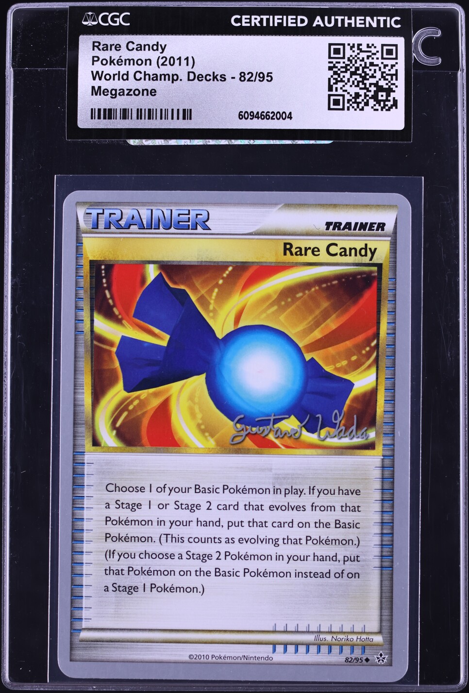 2011 Pokemon World Championships Decks Megazone Rare Candy #82 CGC AUTH on  Fanatics Collect