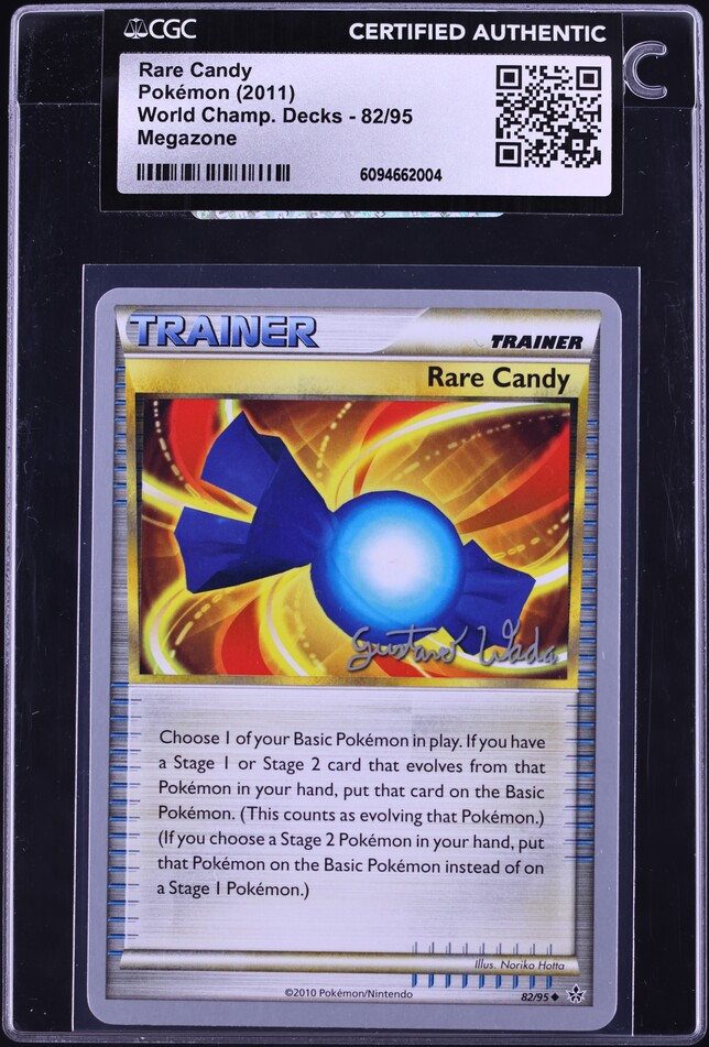 2011 Pokemon World Championships Decks Megazone Rare Candy #82 CGC AUTH
