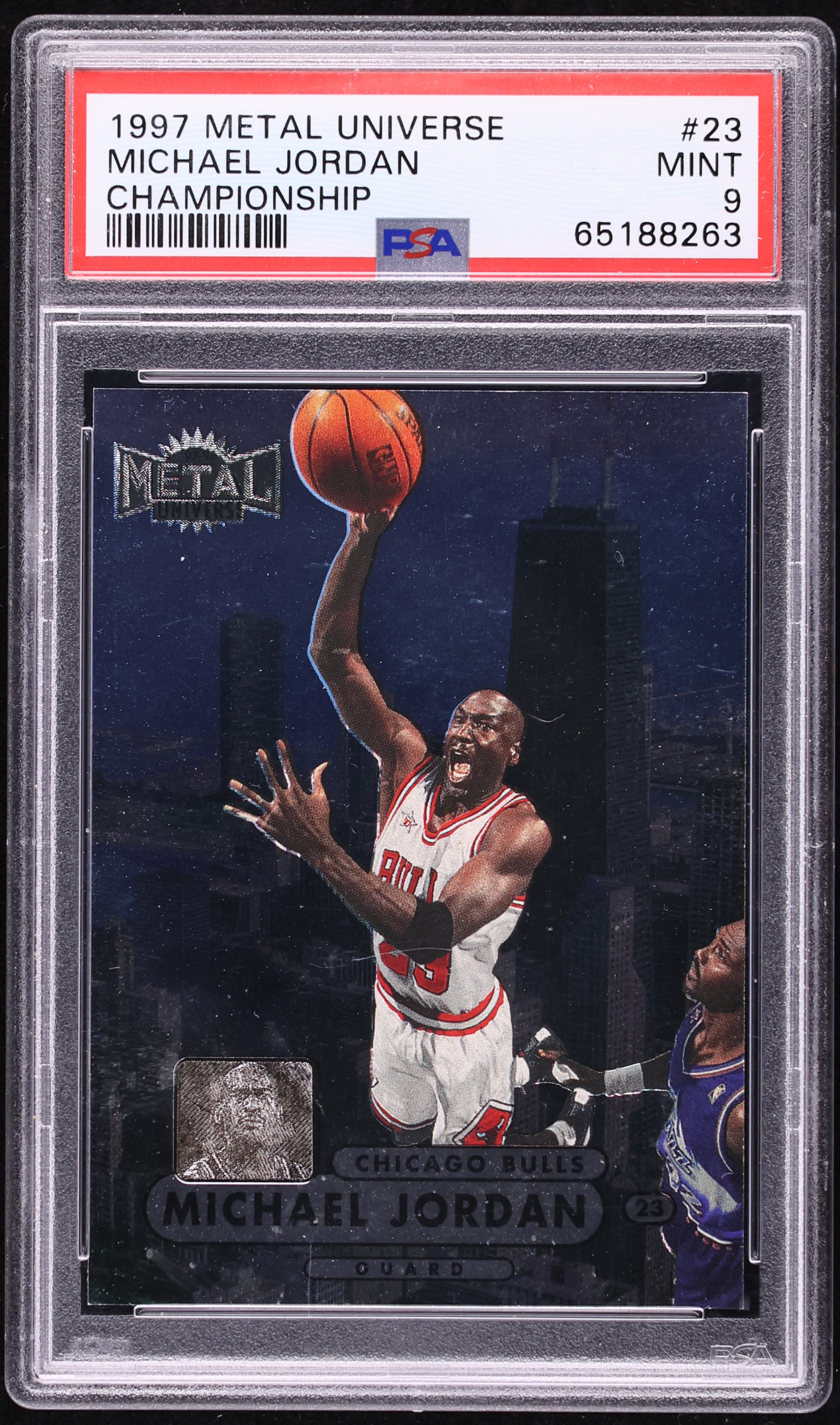 1997 Metal Universe Championship Michael Jordan #23 PSA 9 MINT on