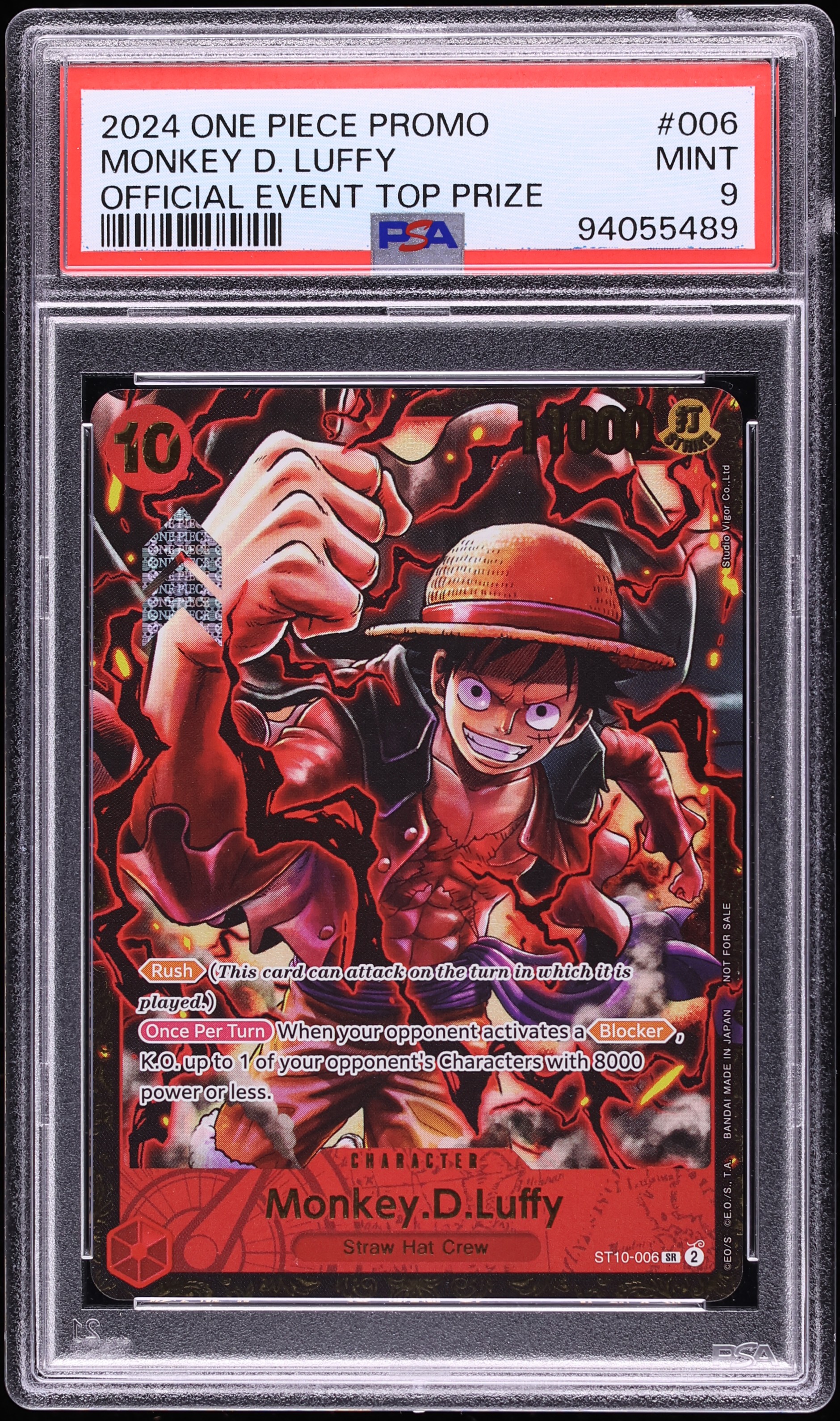 2024 One Piece Promo Official Event Top Prize Monkey D. Luffy